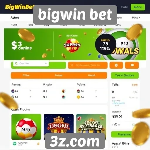 Interface do usuário do Bigwin Bet é amigável e acessível